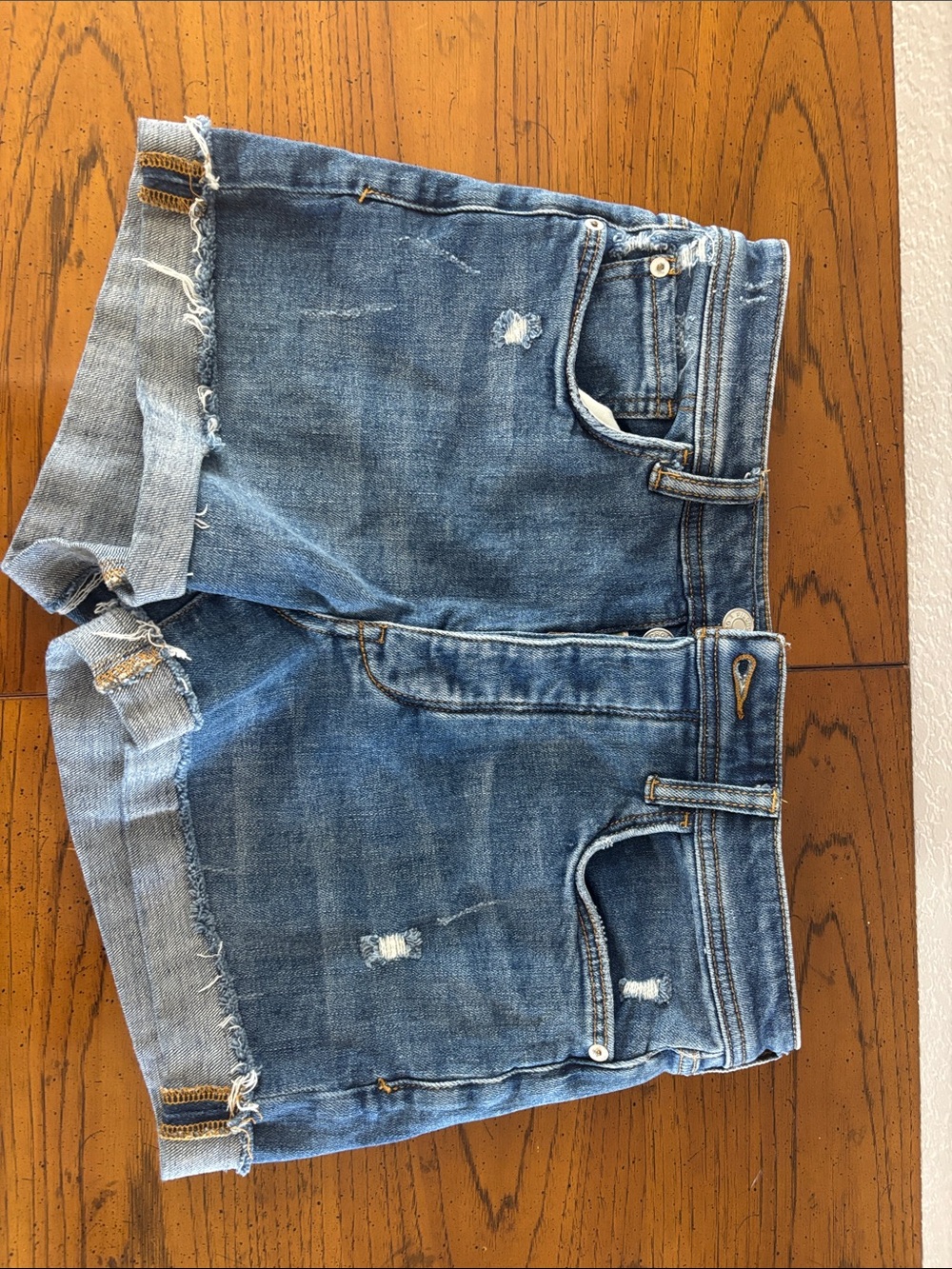 Pilcro Blue Denim Jean Cutoff Shorts